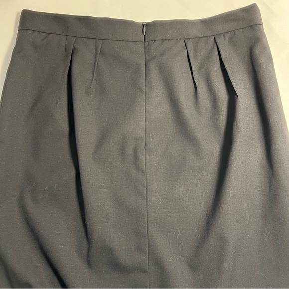 Black Wool Pencil Skirt Work Suit Separates Size 4 - Picture 5 of 10